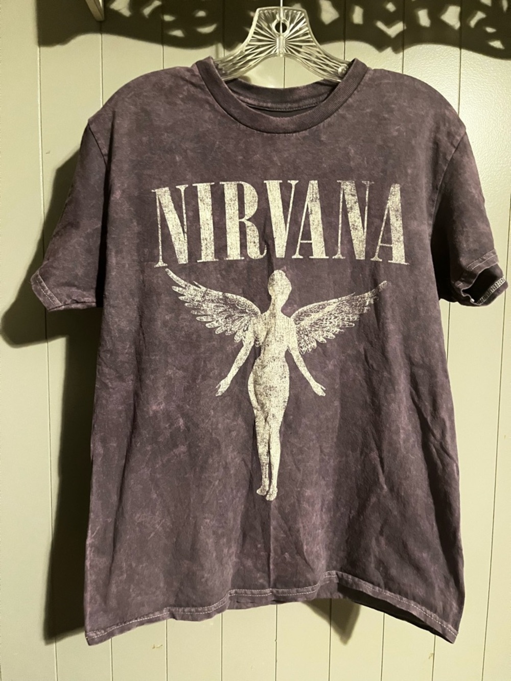 Nirvana In Utero Purple Acid Wash band t-shirt